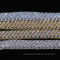 Cristal Cup Rhinestone Applique Aparar Para Nupcial Cristal Sash Wedding Belt